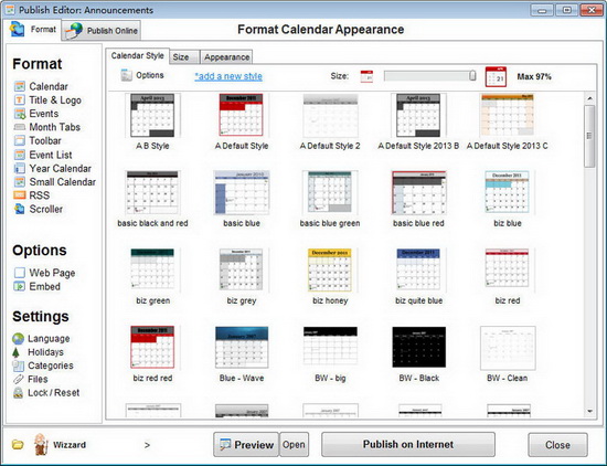 Web Calendar Pad(日历制作工具)