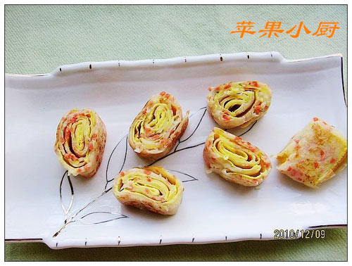 鸡蛋香葱卷饼