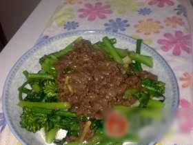 芥蓝炒牛肉