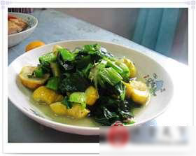 青菜板栗