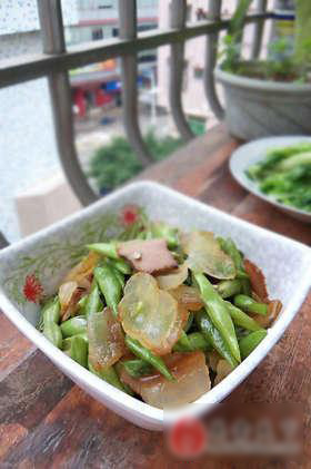 四季豆炒腊肉