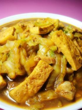 豆腐炖白菜