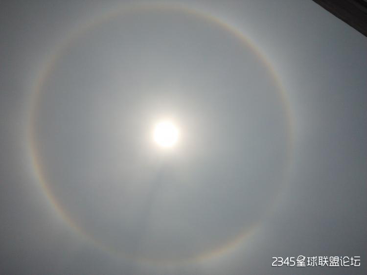 日晕,今天呈现,自然天象